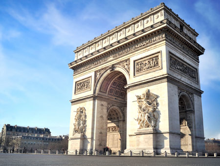 パリ市内観光ー凱旋門